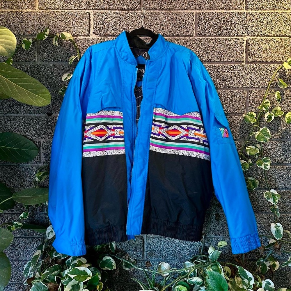 Vintage Roper Range Gear Retro Color Block Ski Jacket
